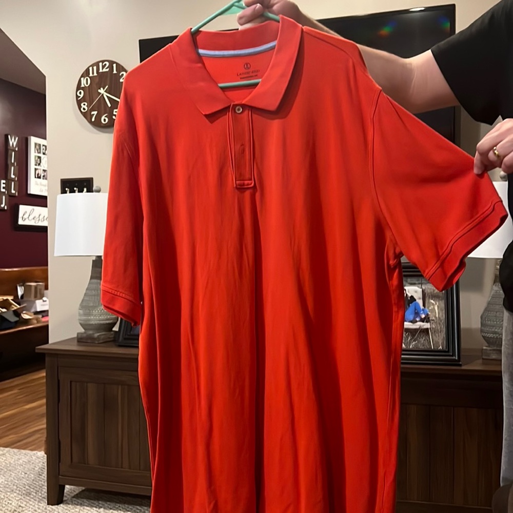 Lands End XXL orange polo; washed, never worn